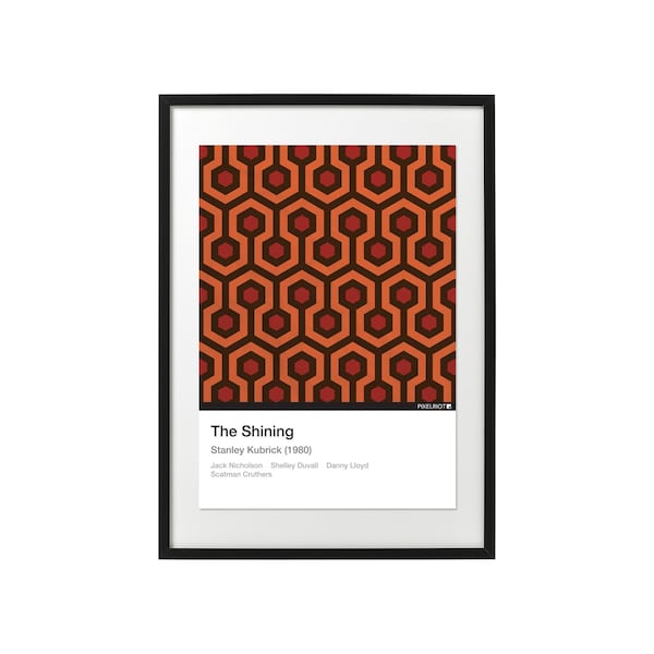 Here's Johnny! - The Shining A3 Poster Print - Minimalist Art Print, Movie Prints, Movie Poster.