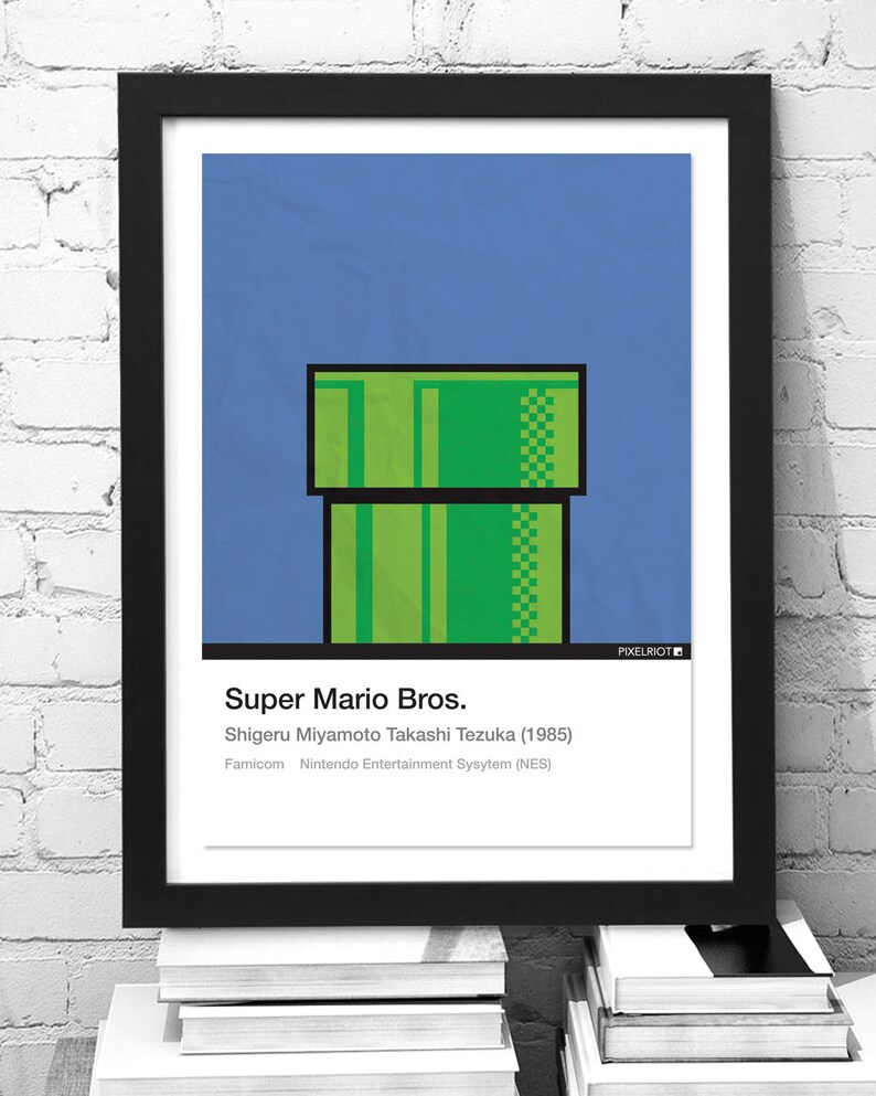 Super Mario Bros Minimalist Art Print Video Game Prints Mario! It/'s a me Video Game Poster. Wall Art A3 Poster Print