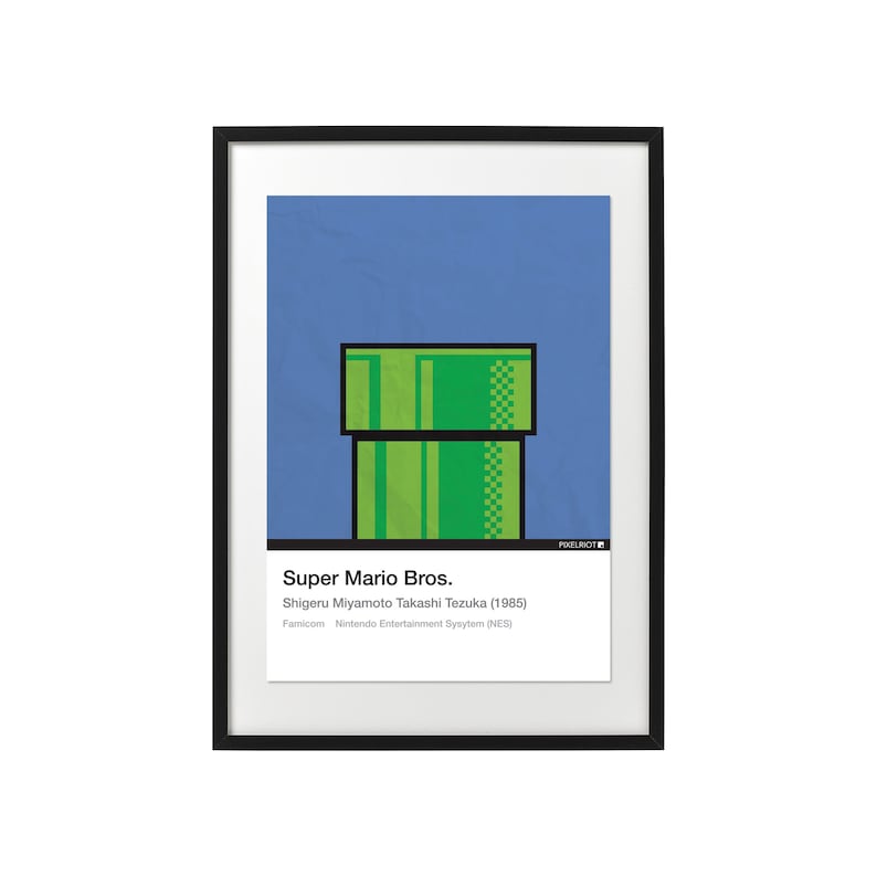 Super Mario Bros Minimalist Art Print Video Game Prints Mario! It/'s a me Video Game Poster. Wall Art A3 Poster Print