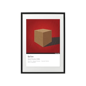 What&#39;s in the box? - Se7en A3 Poster Print - Minimalist Art Print, Movie Prints, Movie Poster.