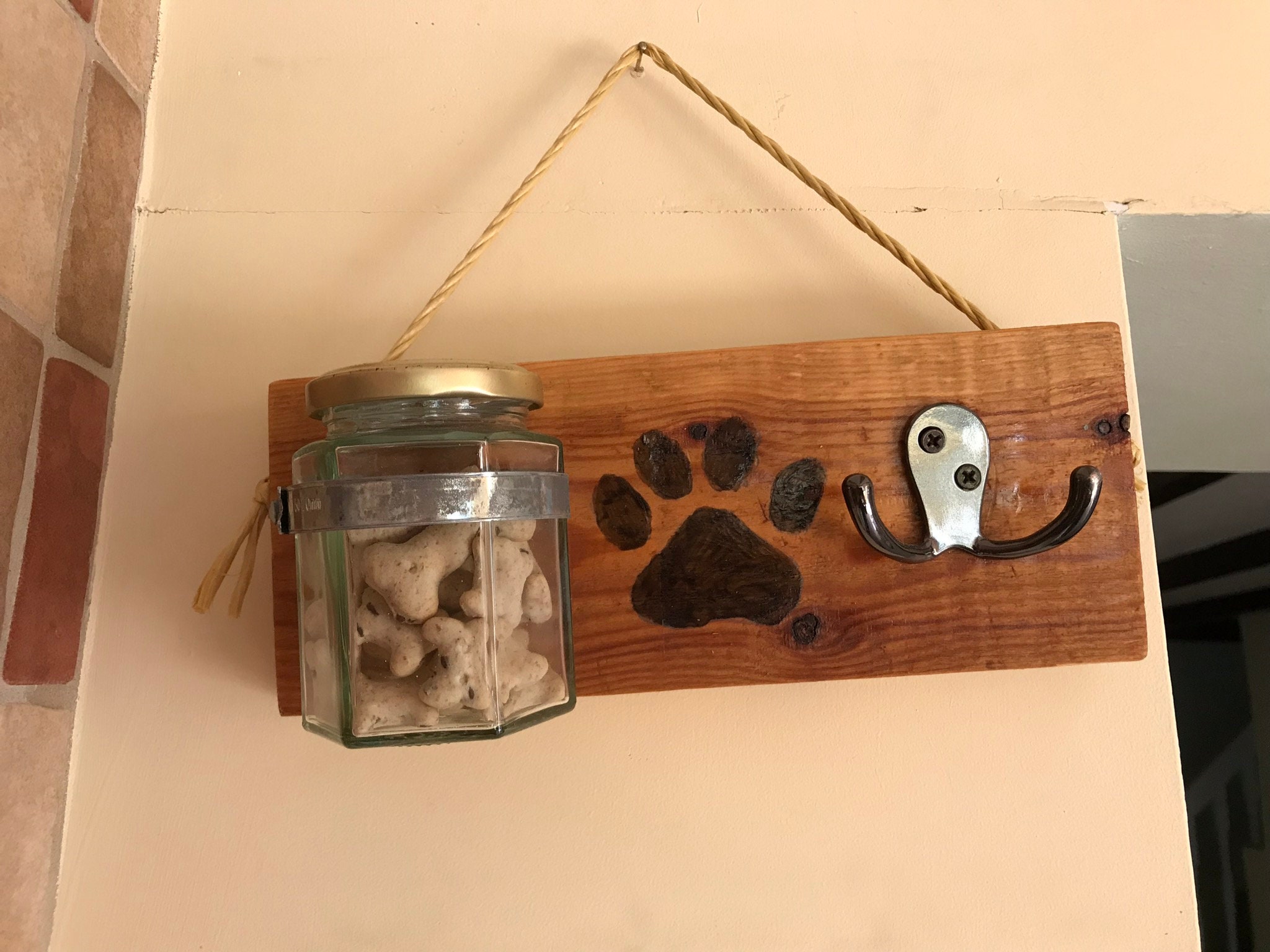 Wooden Dog Lead Holder Etsy