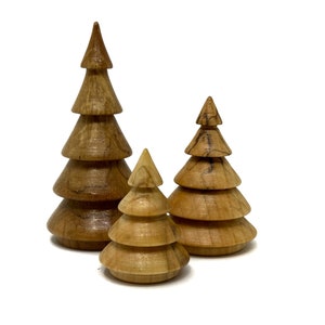 Set of three Christmas trees.