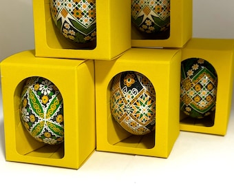 Easter egg, traditional wax technique. Made in Ukraine.