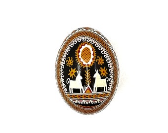 Easter egg, traditional wax technique. Made in Ukraine.