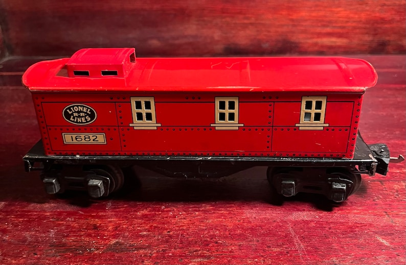 Prewar Lionel R.R Lines 1682 Red Tin Caboose - Etsy