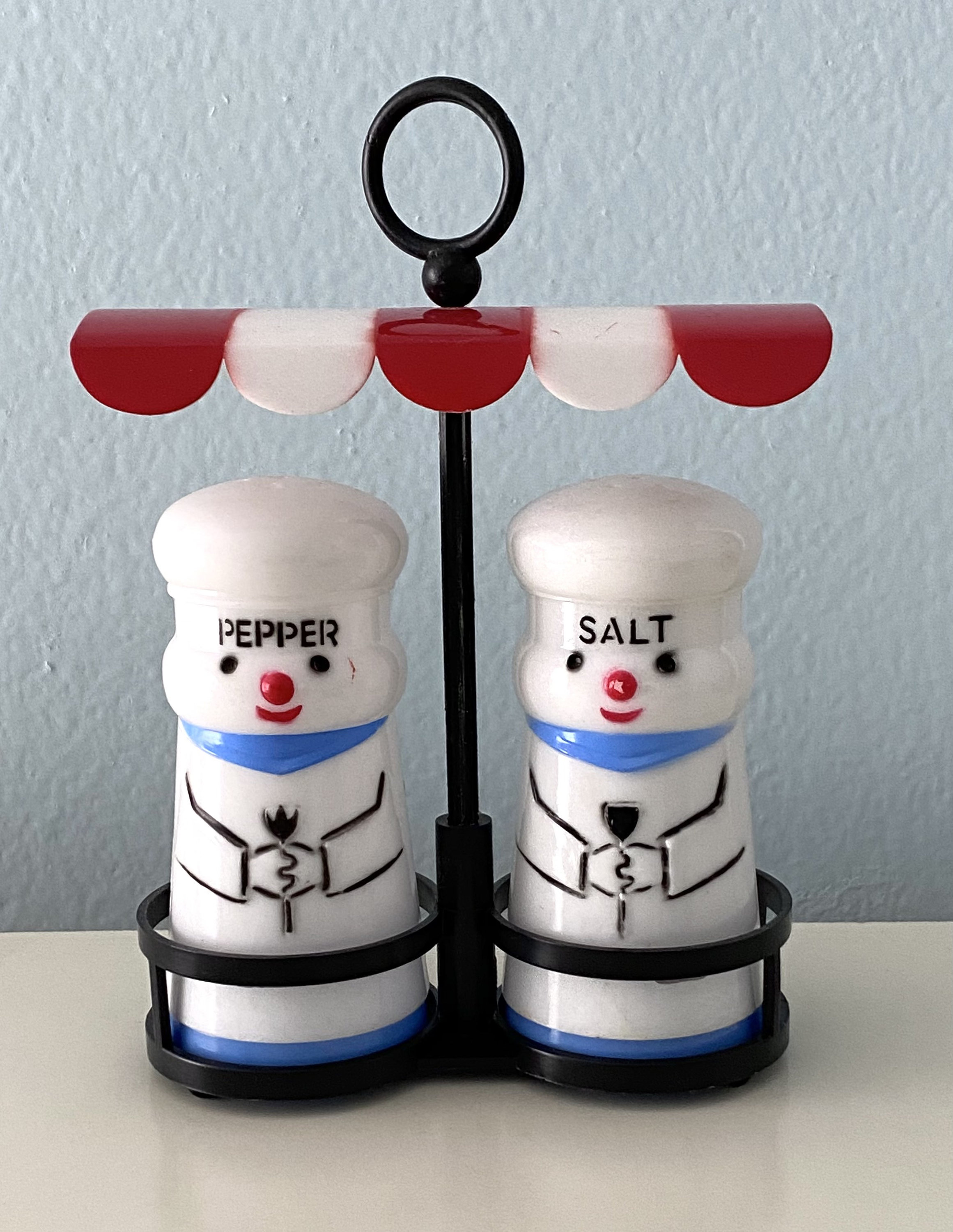 Vintage Chef Salt and Pepper Shakers Etsy