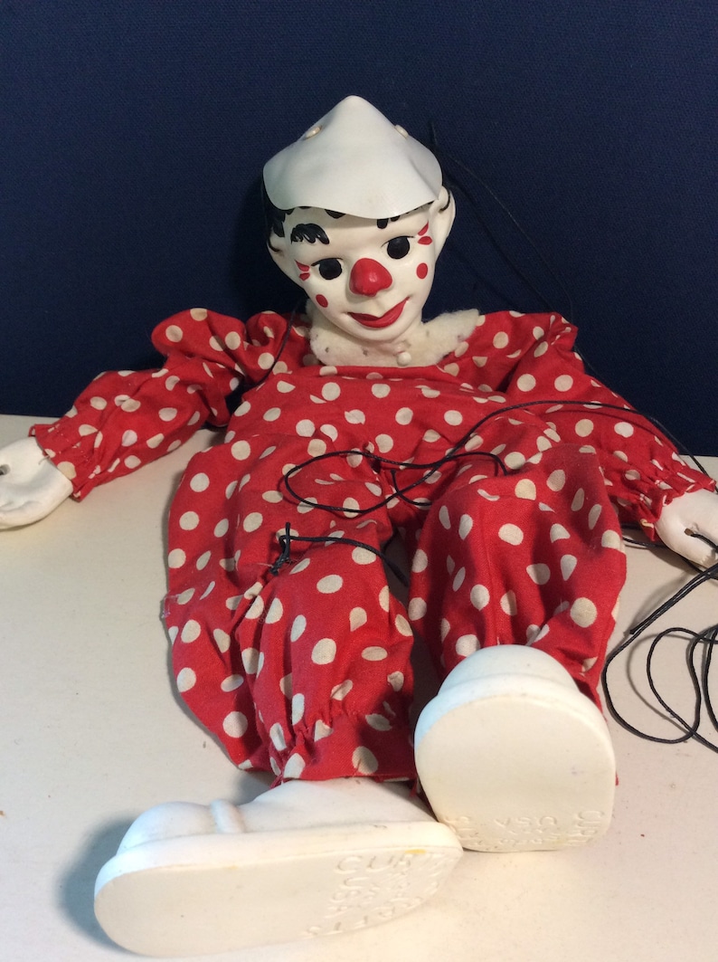 Meet Clippo the Clown Marionette by Virginia Austin Curtis | Etsy