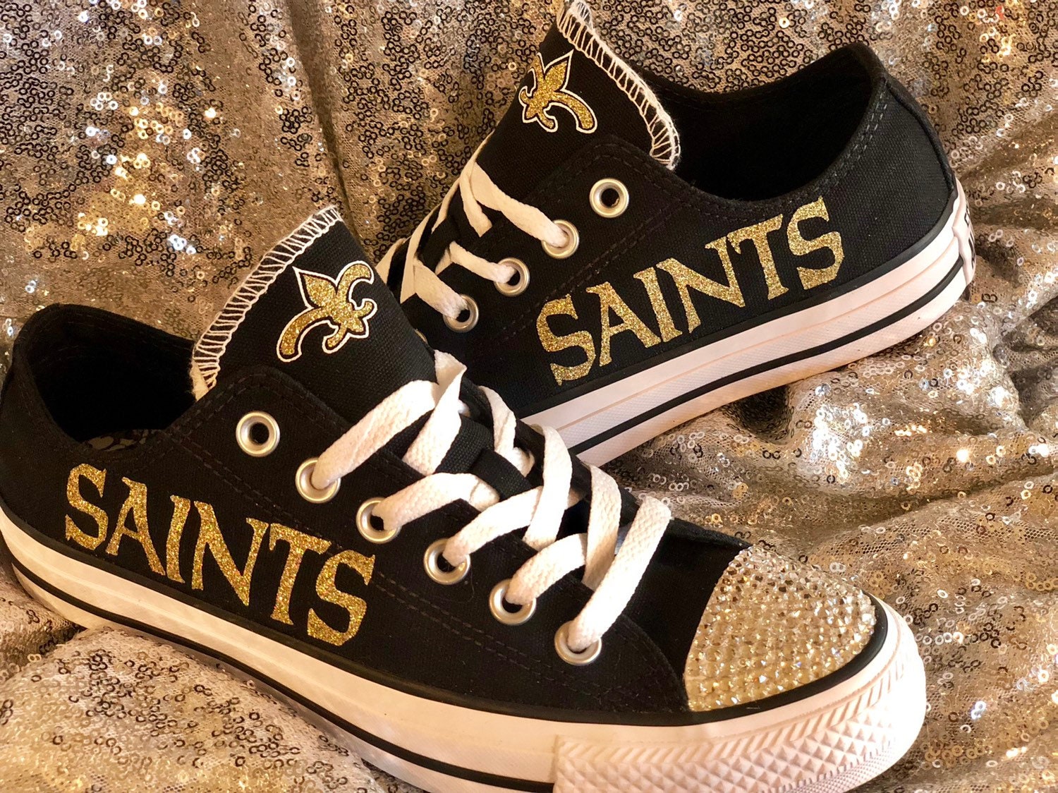 New Orleans Saints inspi rojo Zapatos glitter design New Orleans Saints inspi rojo Zapatos Zapatos Zapatos glitter design 68144c