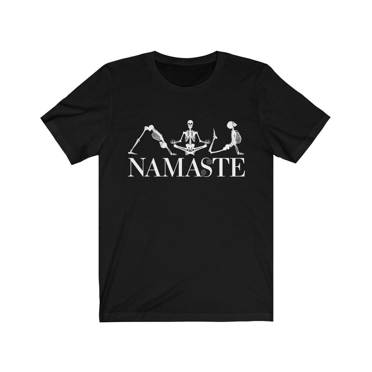 Halloween Yoga Skeleton Meditating Namaste Meditation Gift | Etsy