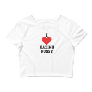 I Love Eating Crop Tee