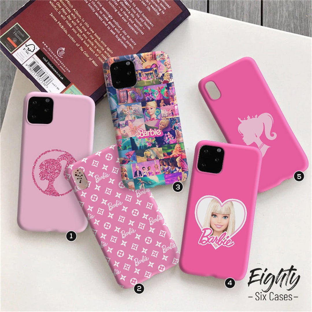 Pink Barbie Case for iPhone12 13 14 15 pro max Shockproof Soft Retro Phone  Cover