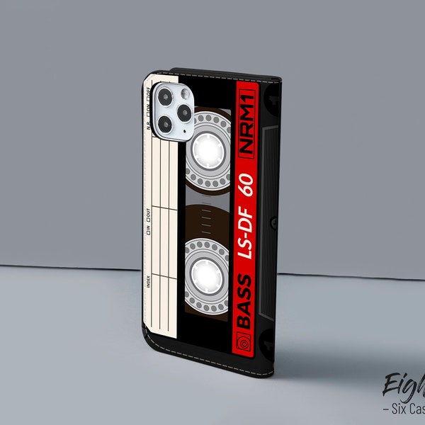 Cassette retro wallet case for iPhone 14 plus 13 12 pro max xs x xr Samsung S22 5g S21 S20 FE S10 A71 A52 A51 A32 Pixel 6a 6 5a 5 case