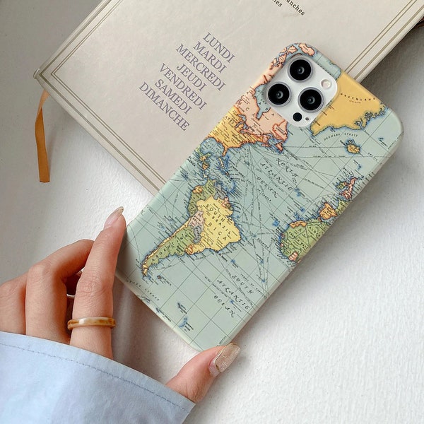 World Map Google Pixel 7 6a 6 Pro Google Pixel 3a XL Case OnePlus Nord 7t case Google Pixel 5a 4a Google pixel 3a Case oneplus 6 es822