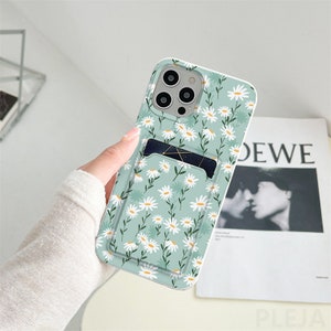 Daisy card pocket case iPhone 12 Pro Max iPhone 11 Pro iPhone 12 Mini iPhone 8 iPhone xr iPhone XS Max iPhone 7 s iPhone SE 2020 case er12