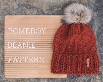 Knitting Pattern | Pomeroy Beanie | Instant PDF Digital Download