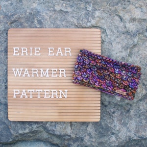Knitting Pattern | Erie Ear Warmer | Instant PDF Digital Download