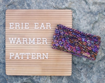 Knitting Pattern | Erie Ear Warmer | Instant PDF Digital Download