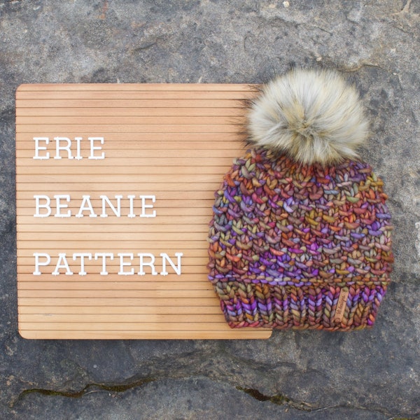 Knitting Pattern | Erie Beanie | Instant PDF Digital Download