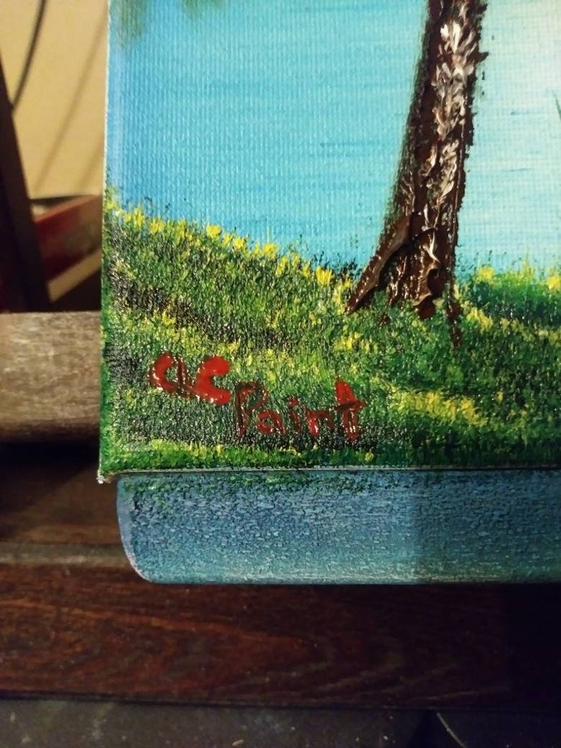 Bob Ross Style Landscape Painting by ClCPaint Colorado Flag