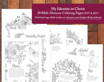 Kjv Coloring Pages Etsy