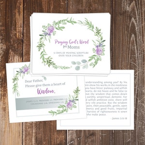 Praying God&#39;s Word for Your Children - Scripture Flash Cards - KJV - ESV