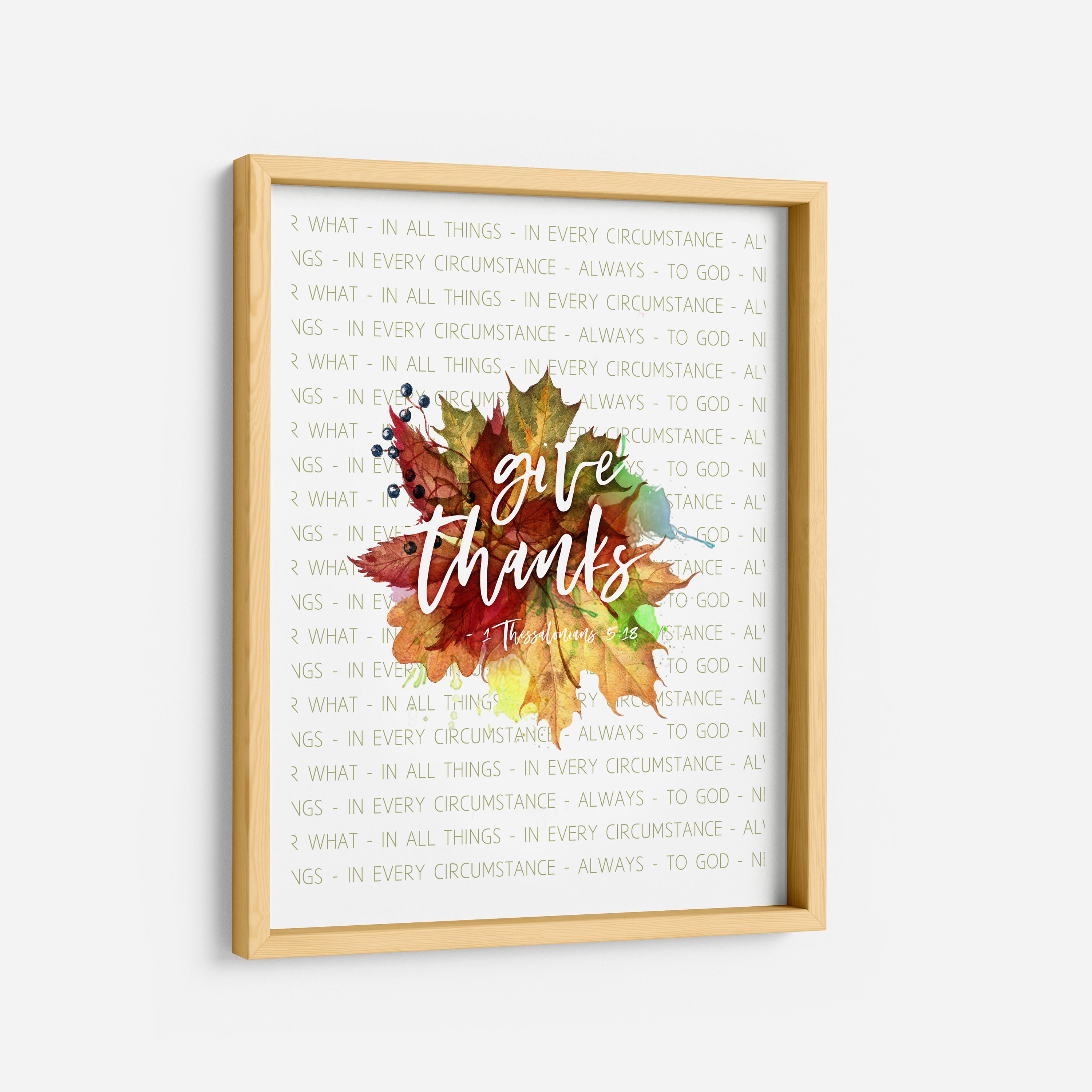 Give Thanks Printables - Etsy