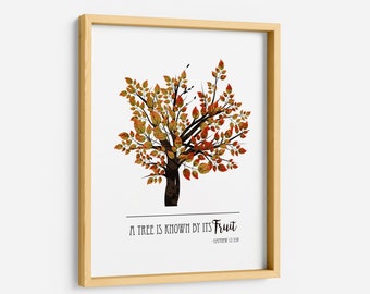Known by its Fruit Printable - Fruit of the Spirit Printable - Scripture Art