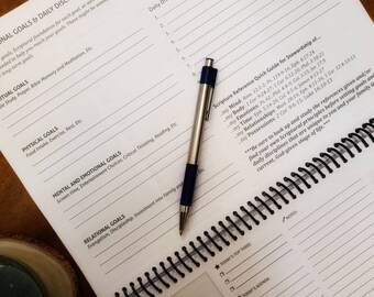 Printable Daily Planner and Goal Tracker - Track Bible Memory - Prayer Journal - Set Goals - Printable Journal Pages