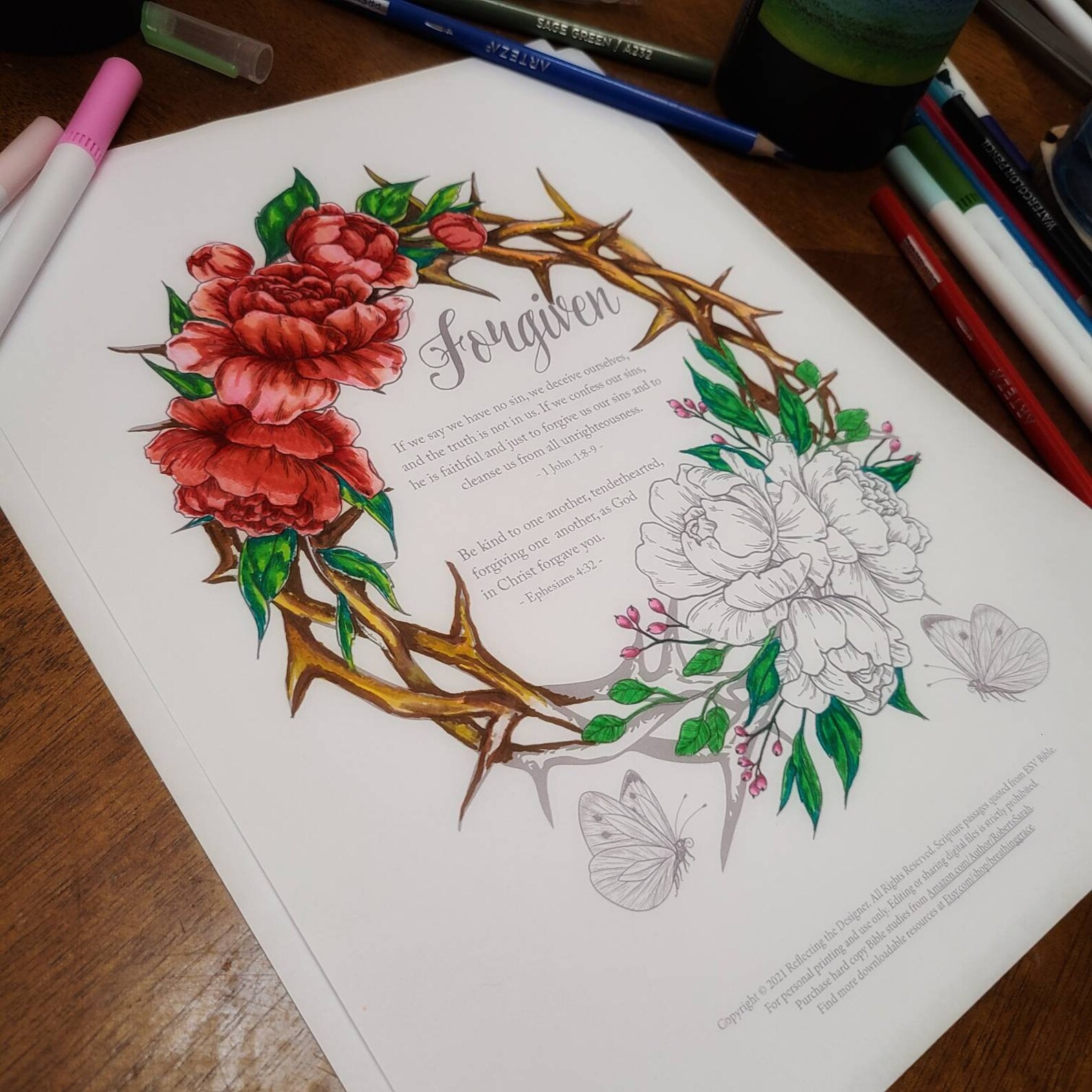My Identity in Christ Coloring Pages Bible Memory Coloring Pages ...