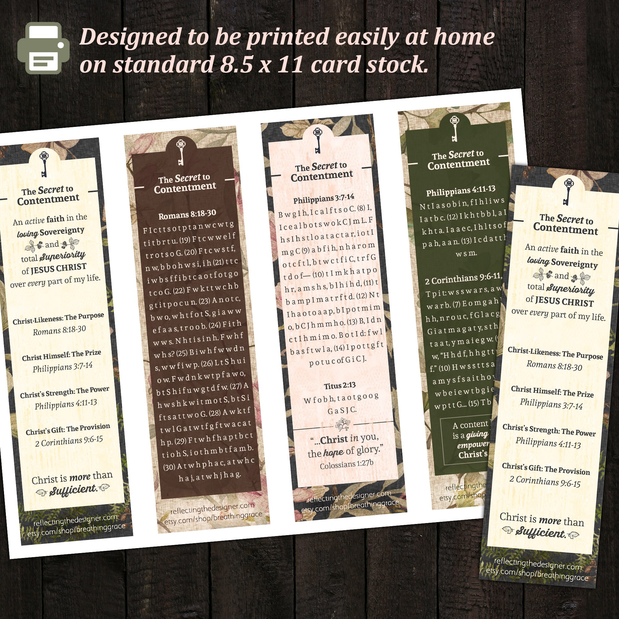 Scripture Memory Bookmark Bible Study Bookmarks - Scripture Memory Prompts - Secret to ...