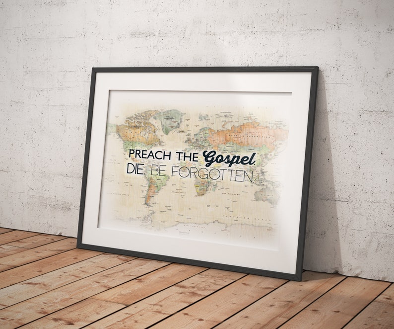 Printable Scripture Artwork Missions Quote Inspirational Quote