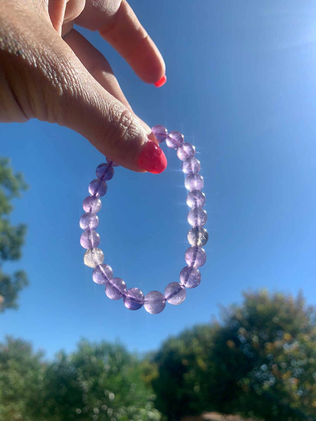 Bracelet En Perles D'Amétrine, émeraude Et Agate 41 Cts - Bolivie - Neuf Sans Boîte