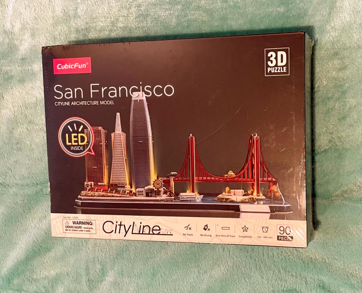 Cubicfun San Francisco Cityline Architecture Model With LED