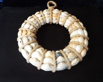 12 inch Nautical Wreath door or wall hanging, beach decor, handmade costal design