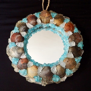 Sea Shell and Sea Glass Mirror