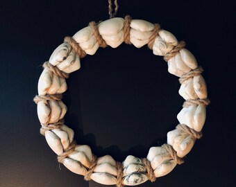 19 inch Clam Shell and Rope Wreath