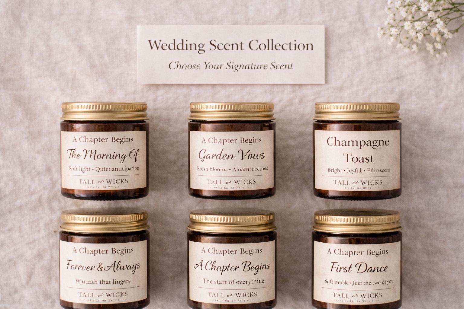 Wedding Favor Candles Personalized Wedding Favors Bridal Shower Favors ...