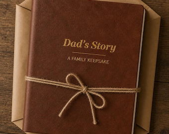Dad Memory Journal Gift for Dad Keepsake Book Father’s Day Gift from Daughter or Son Guided Journal for Dad to Write His Story
