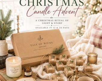 Christmas Candle Advent Calendar Luxury Advent Calendar for Adults 12 & 24 Day Holiday Candle Gift Box Christmas Countdown Holiday Countdown