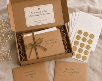Open When Letters Custom Envelopes Blank Cards DIY Letter Kit Personalized Long Distance Relationship Gift Deployment Gift Anniversary Gift