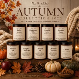 Fall Candle Scent Pumpkin Spice Soy Candle Collection Cozy Home Decor Autumn Thanksgiving Present Housewarming Gift For Pumpkin Lover Candle