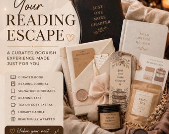 Blind Date With a Book Gift Box Reading Journal Gift Cozy Reader Experience Literary Gift Set Choose Your Reading Vibe