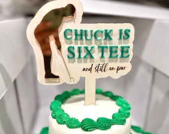 Personalized Golf Cake Topper For Birthday Party