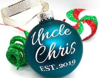 Uncle Aunt Ornament Personalized Gift Christmas Ornament Gift From Kids