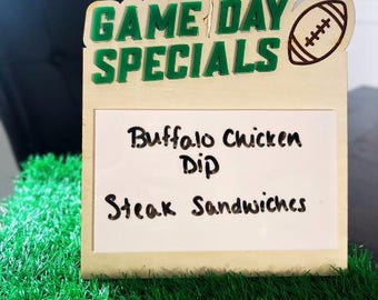 Game Day Dry Erase Meu Football Party Decor Super Bowl Party