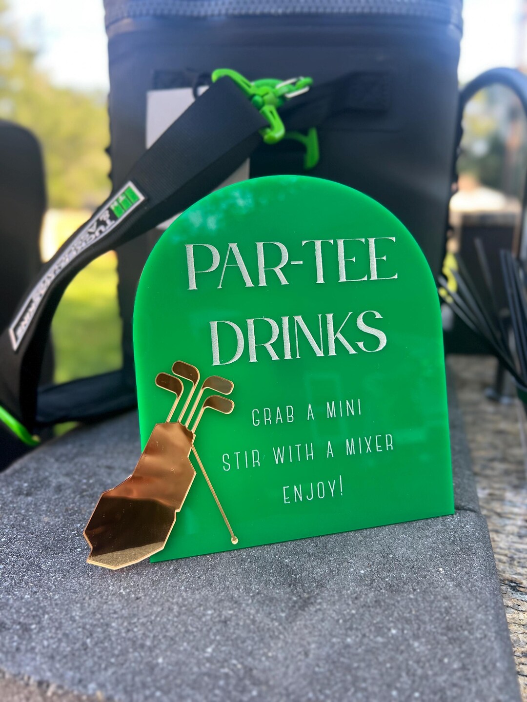 Golf Party Theme Partee Signature Drink Sign: Acrylic Bar Menu - Etsy