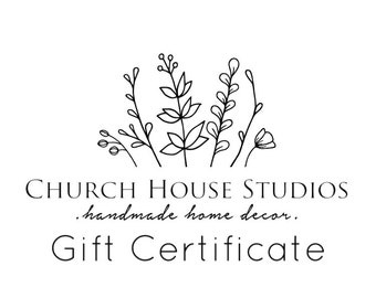 Church House Studios Gift Certificate