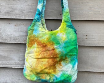AutumnSky ice dye tote bag | tie dye purse