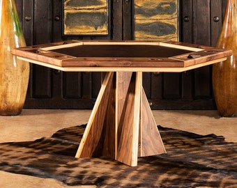 American Walnut Poker Table