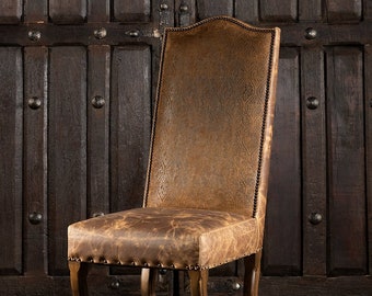 King Ranch Leather Dining Chair